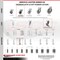 Service Caster 2 Inch Thermoplastic Rubber Wheel 3/8 Inch Threaded Stem Caster with Brake SCC SCC-TS05S210-TPRS-SLB-381615 - alternate 3
